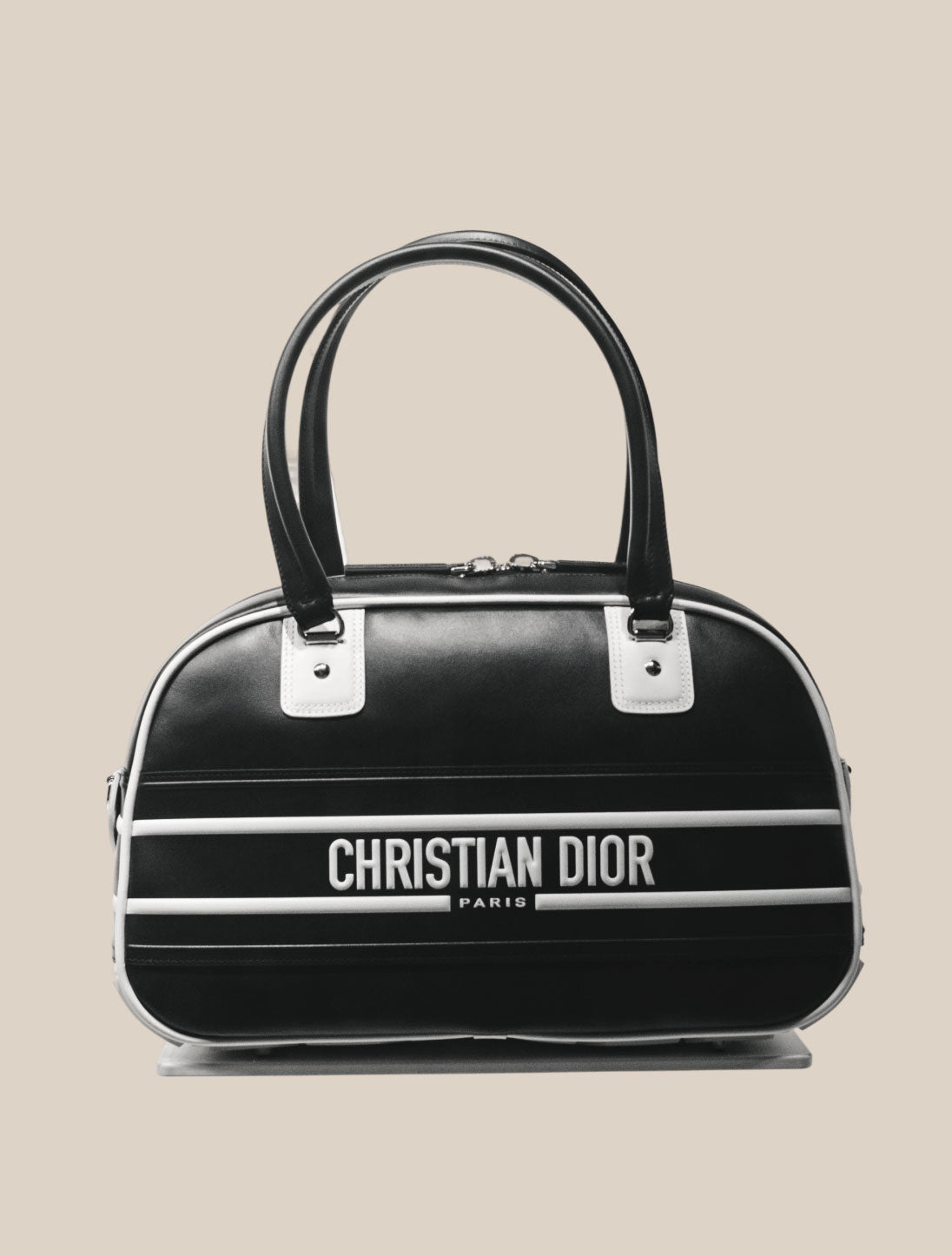 Christian Dior Vibe Bowling Leather Bag