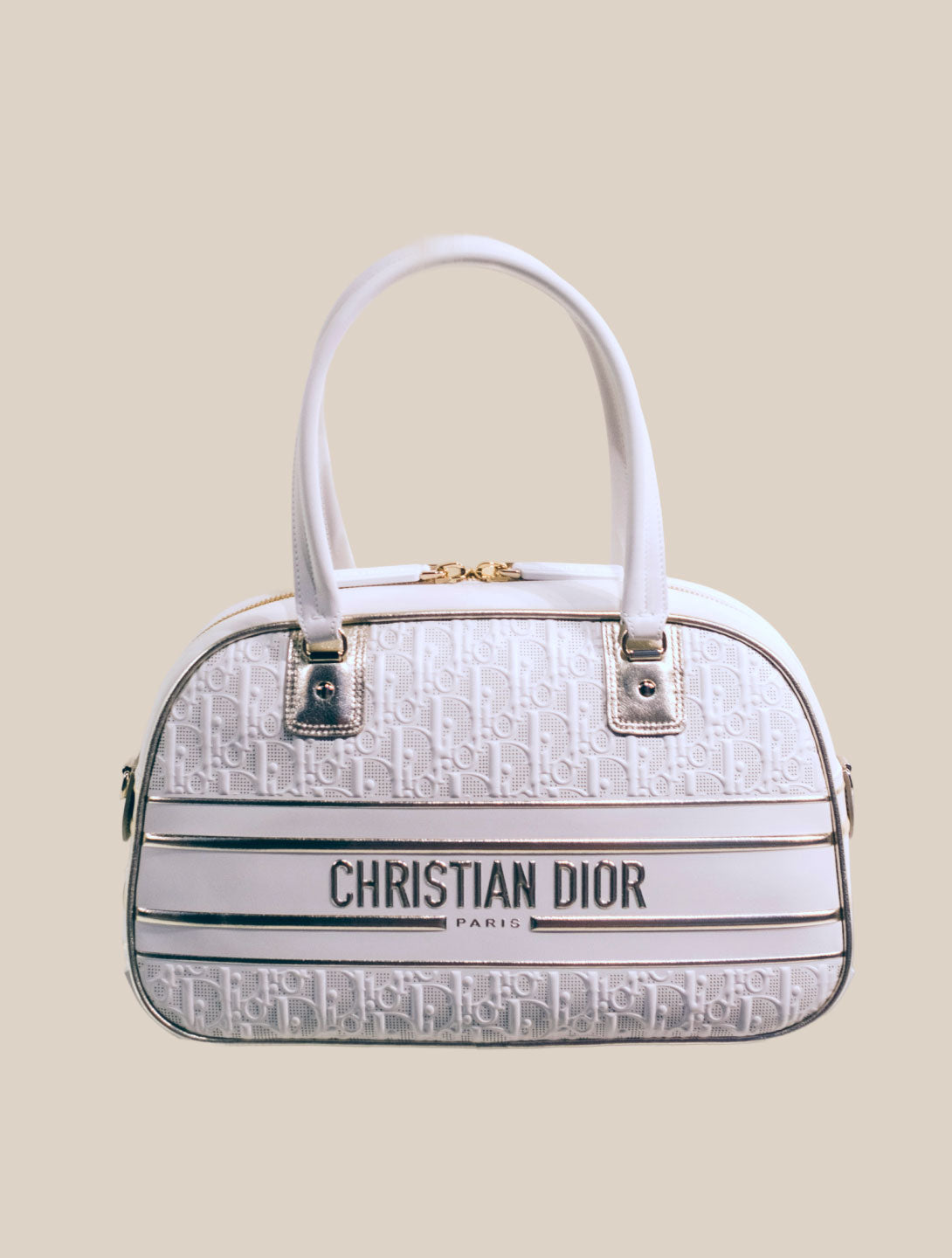 Christian Dior Vibe Bowling Jacquard Bag